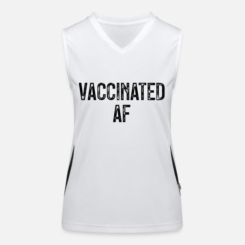 #Vaccinated Débardeur respirant contrasté Femme