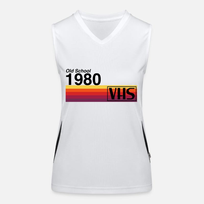 Alte Schule 1980 - VHS Funktionelles Kontrast-Tank Top für Frauen