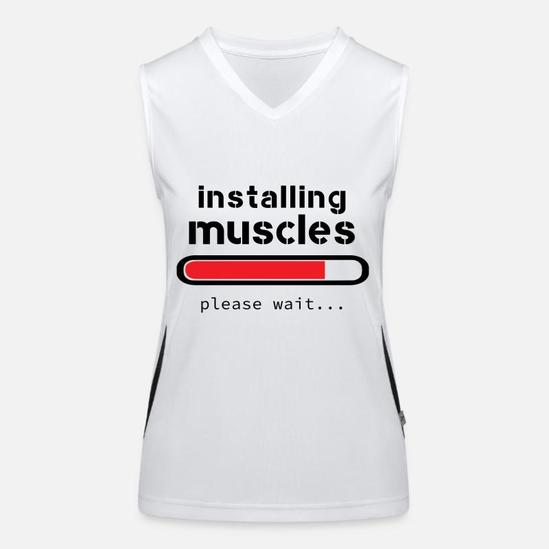 installing muscles Women's Functional Contrast Tank Top