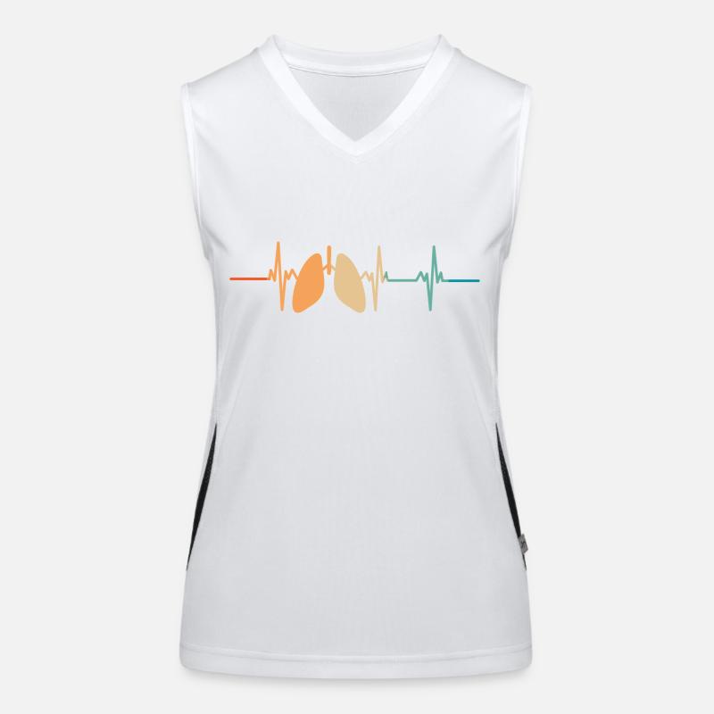 Heartbeat Lung Women's Functional Contrast Tank Top