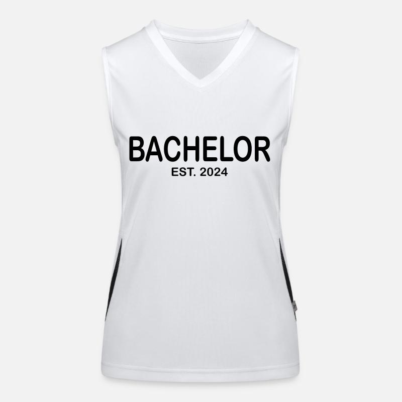 Bachelor 2024 Abschluss Studium Funktionelles Kontrast-Tank Top für Frauen
