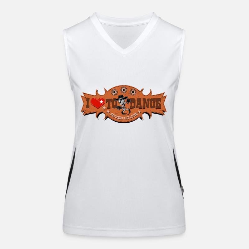 1245 between the lines colour Women's Functional Contrast Tank Top
