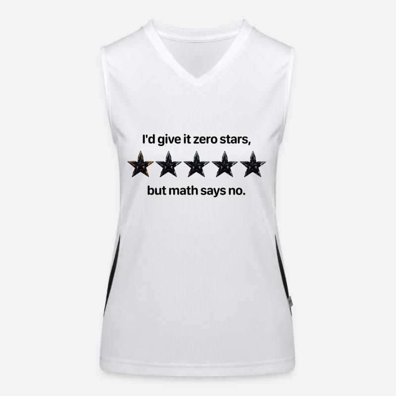 Zero Stars Math Comedy Women's Functional Contrast Tank Top