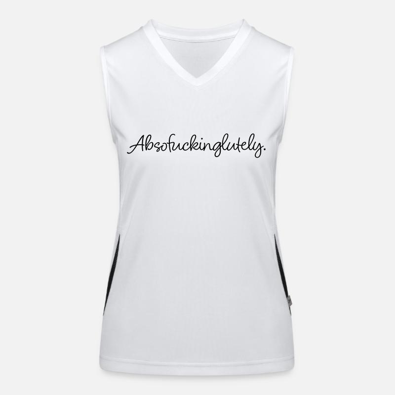 Absofuckinglutely Funktionelles Kontrast-Tank Top für Frauen