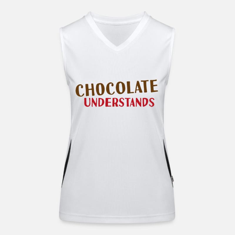 Le chocolat comprend Débardeur respirant contrasté Femme
