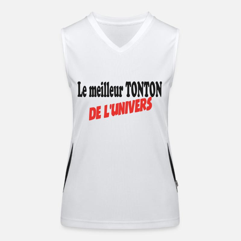 The best UNCLE in the universe Women's Functional Contrast Tank Top
