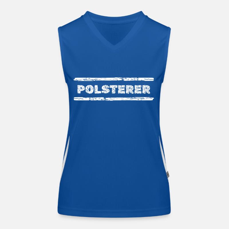 Beruf Polsterer Funktionelles Kontrast-Tank Top für Frauen