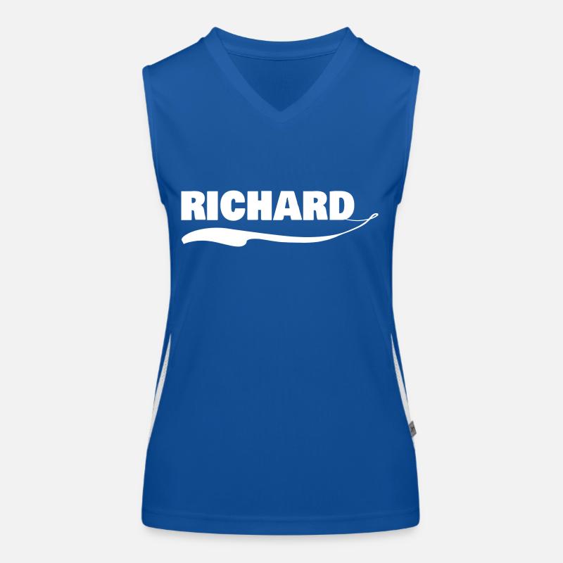 Vorname richard Funktionelles Kontrast-Tank Top für Frauen
