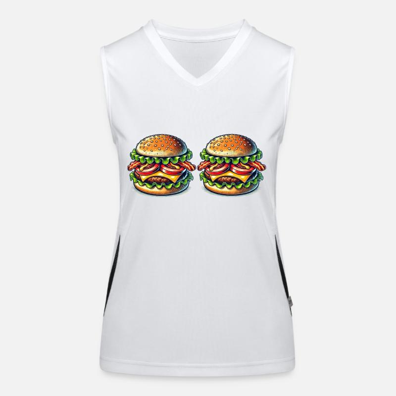Burger Débardeur respirant contrasté Femme