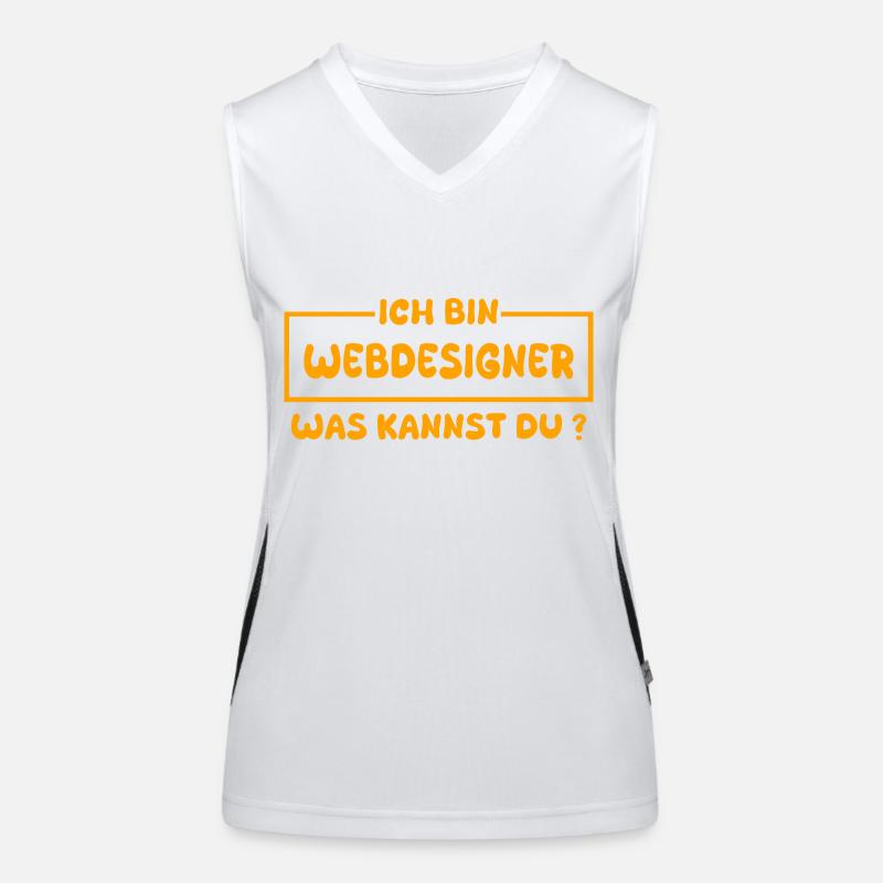 Webdesigner als Beruf Funktionelles Kontrast-Tank Top für Frauen