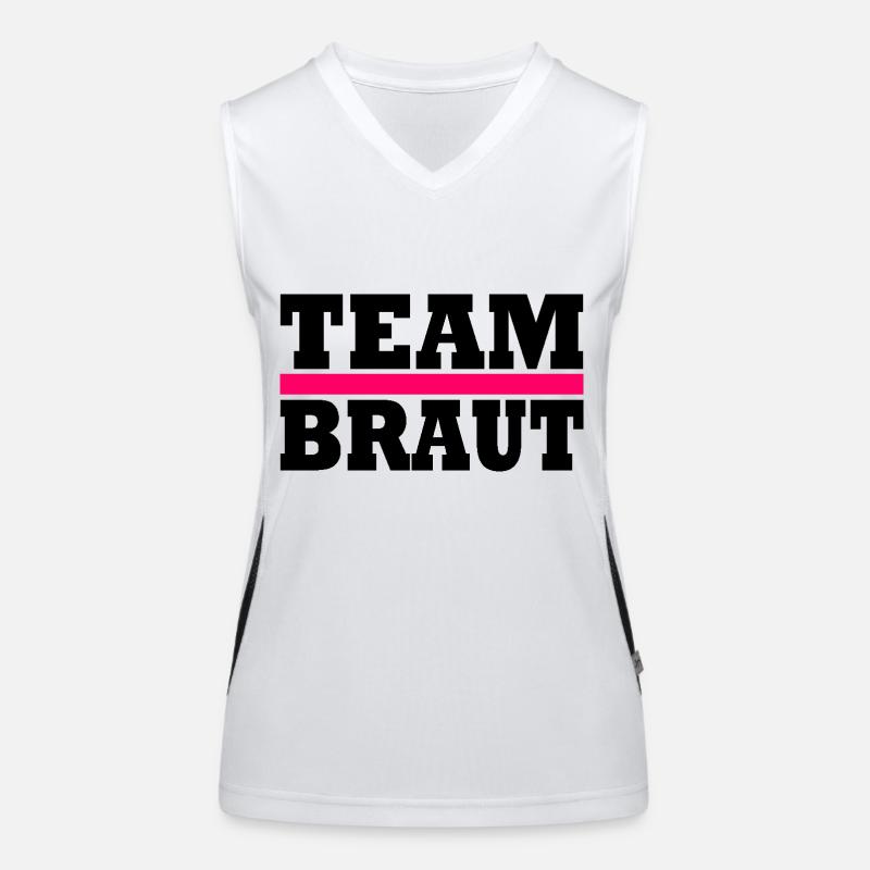 Team braut Funktionelles Kontrast-Tank Top für Frauen