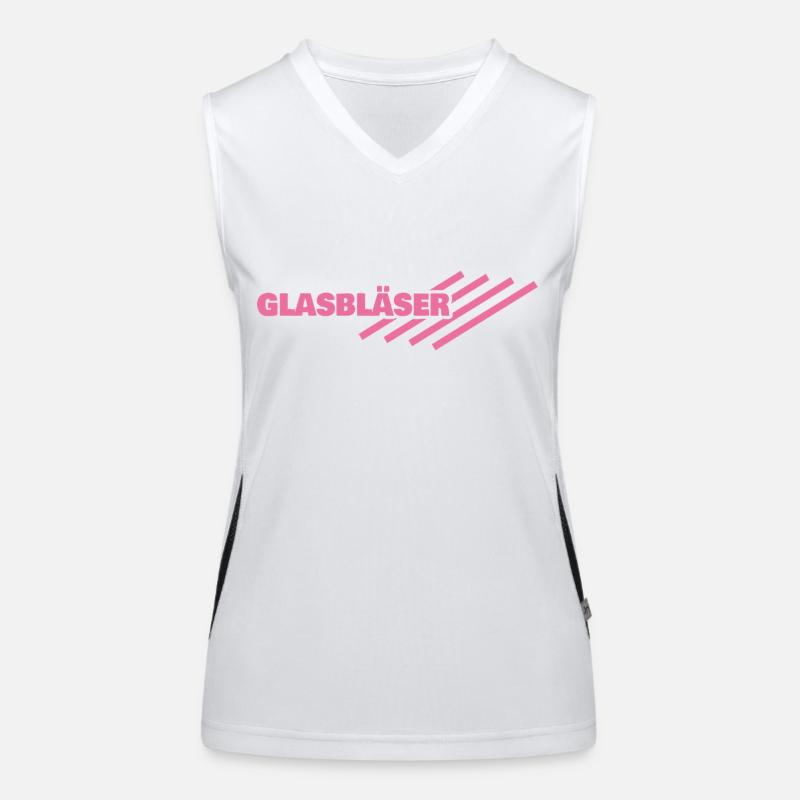 Glasbläser Funktionelles Kontrast-Tank Top für Frauen