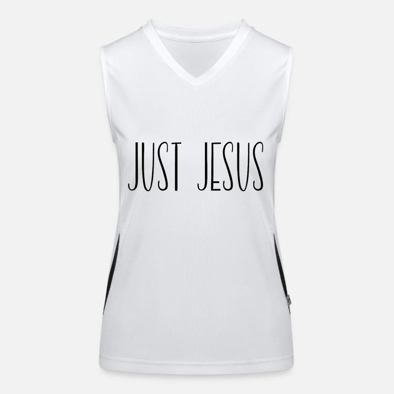 just jesus Funktionelles Kontrast-Tank Top für Frauen