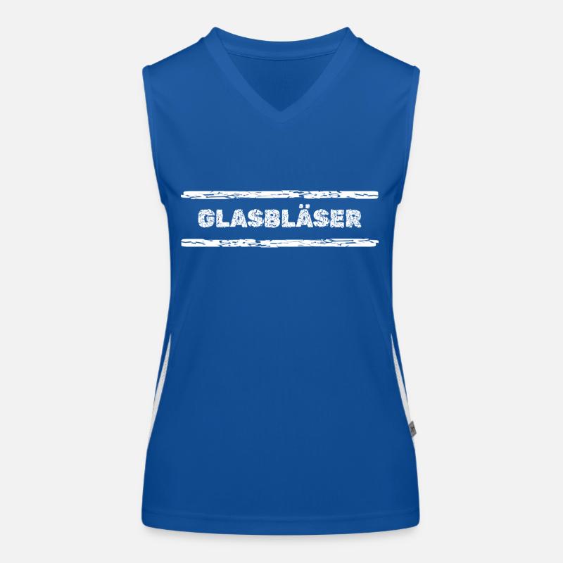 Glasblaeser Funktionelles Kontrast-Tank Top für Frauen