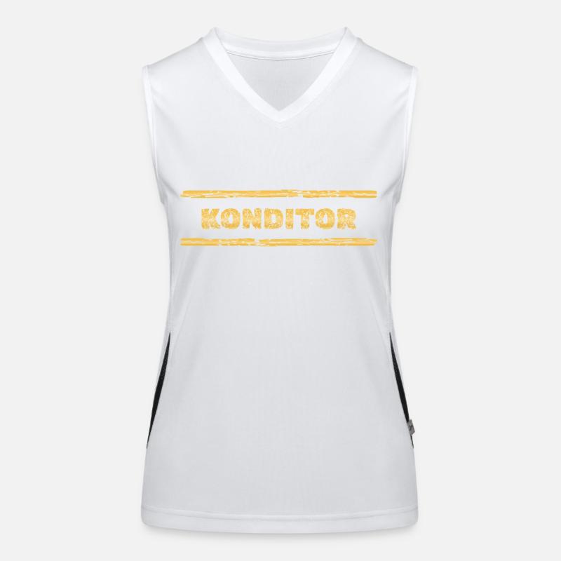Gift for Pastry Chef Women's Functional Contrast Tank Top