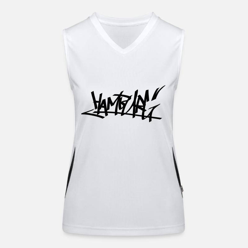 graffity hamburg 01 Funktionelles Kontrast-Tank Top für Frauen