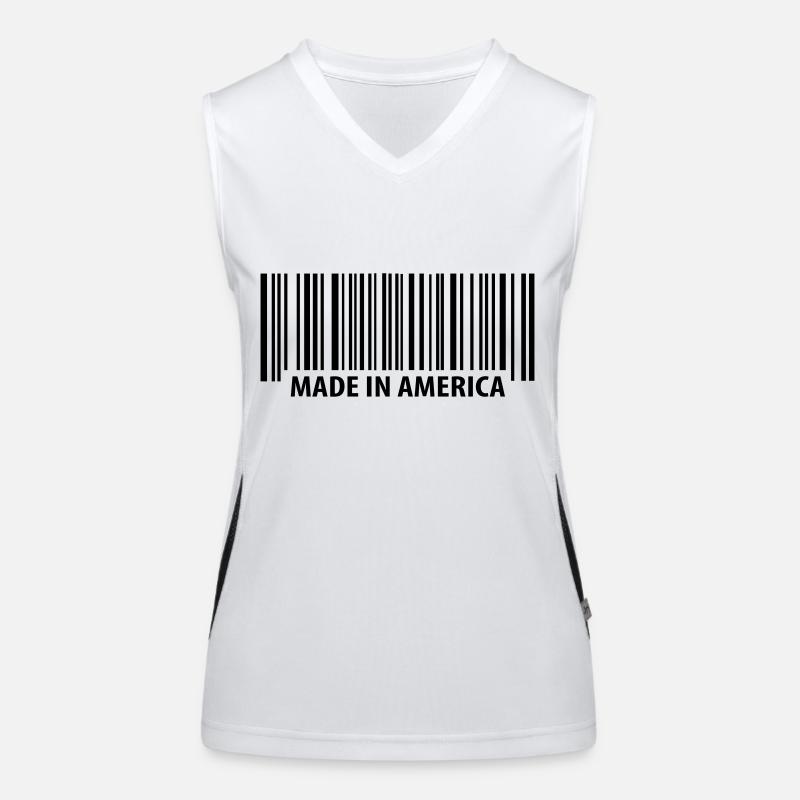 Made in America Funktionelles Kontrast-Tank Top für Frauen
