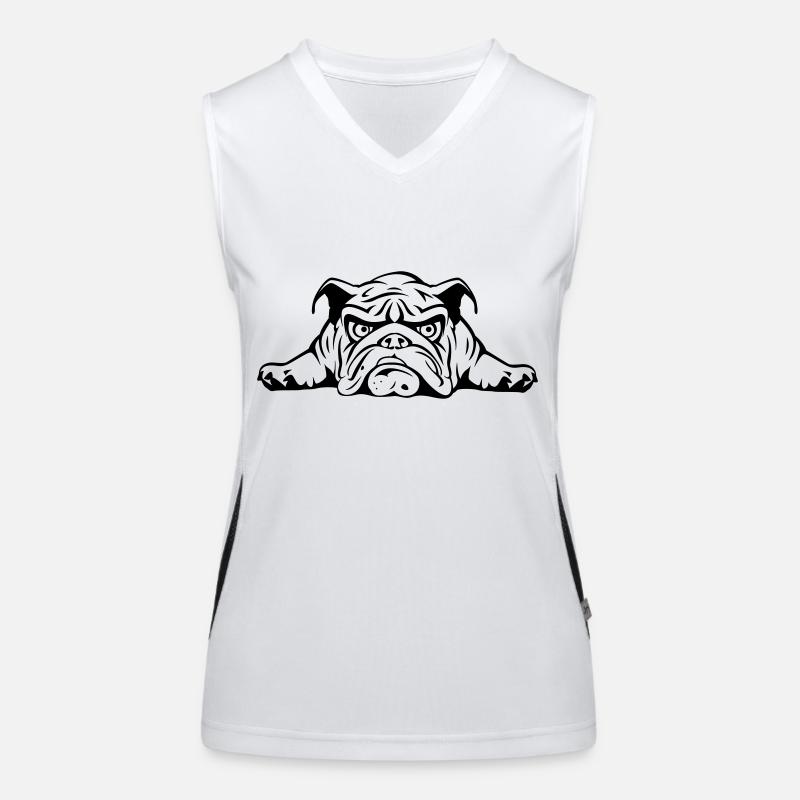 lazy_Bulldog Débardeur respirant contrasté Femme
