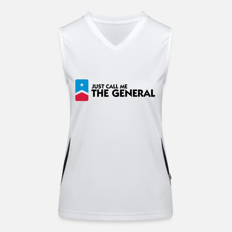 Nennt mich einfach den General Funktionelles Kontrast-Tank Top für Frauen