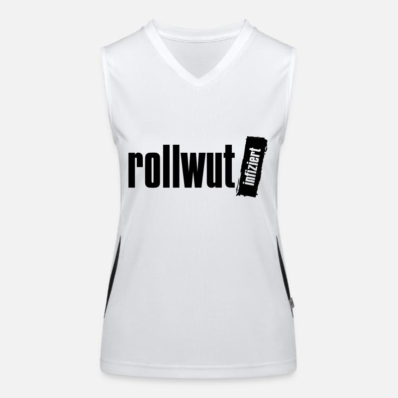 Rollwut Logo Funktionelles Kontrast-Tank Top für Frauen