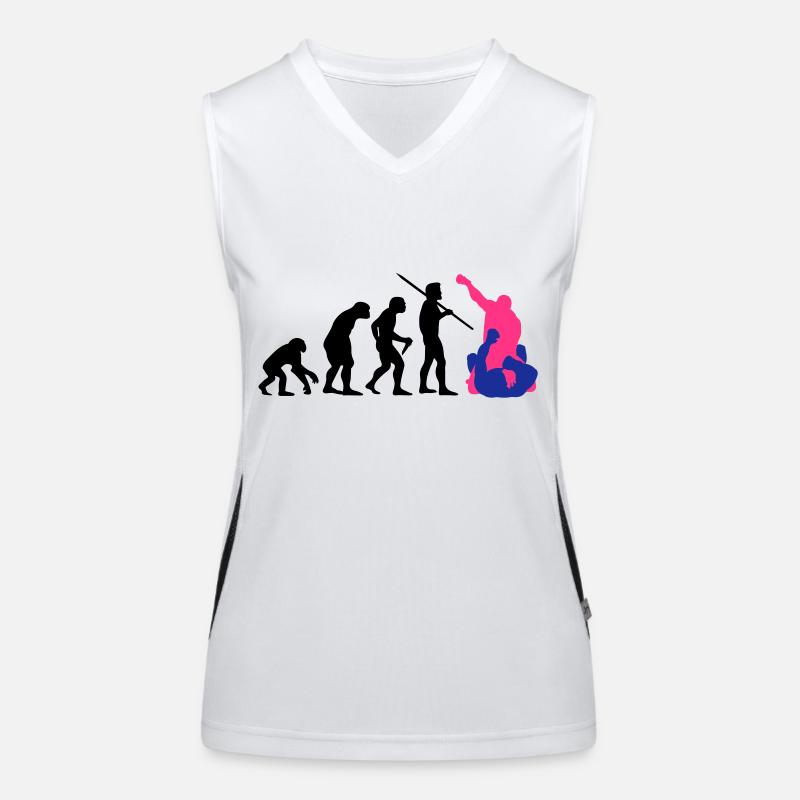 Evolution des Mannes - MMA Funktionelles Kontrast-Tank Top für Frauen