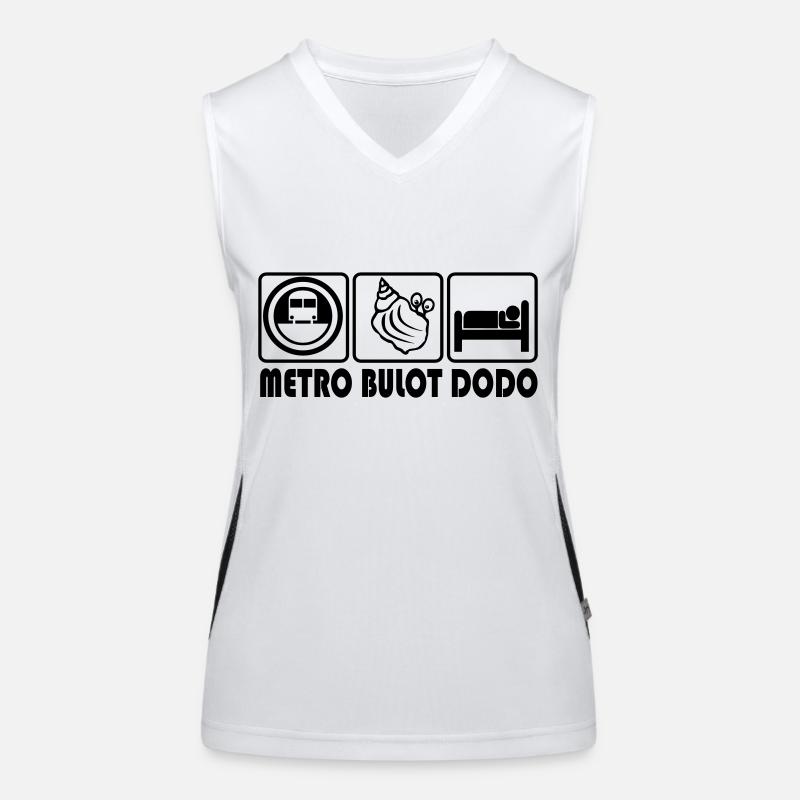 Métro bulot dodo Débardeur respirant contrasté Femme