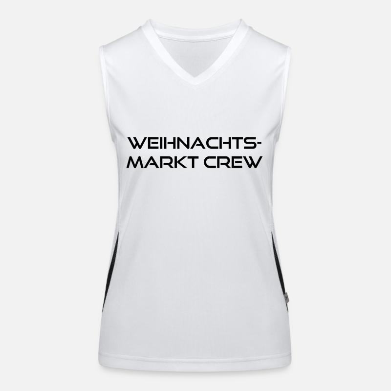 marché de noël crew Débardeur respirant contrasté Femme