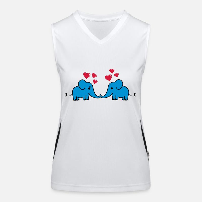 elefant_love Débardeur respirant contrasté Femme