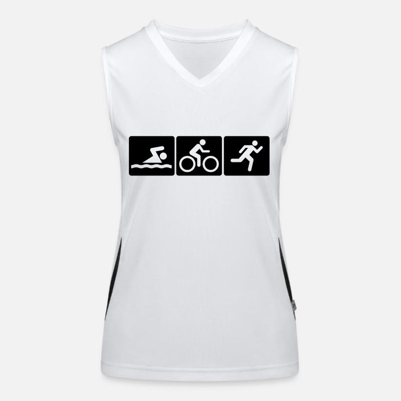 Triathlon Funktionelles Kontrast-Tank Top für Frauen