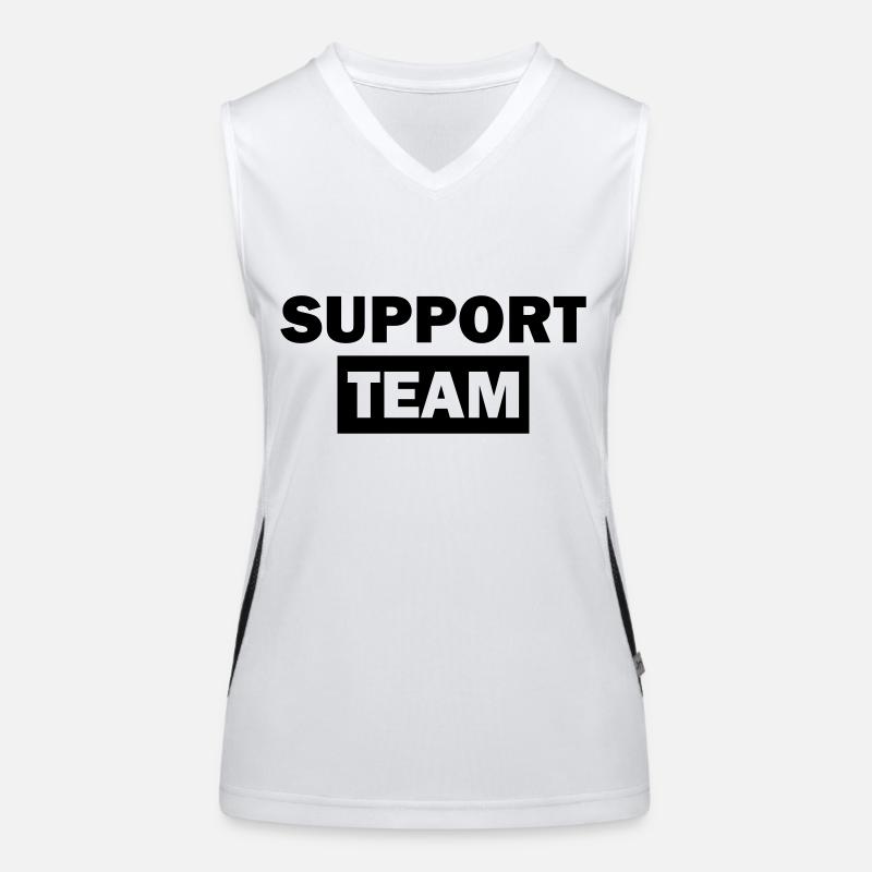 support team Funktionelles Kontrast-Tank Top für Frauen