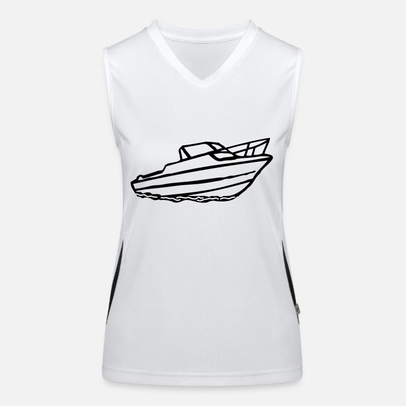 Schiff Motorboot Funktionelles Kontrast-Tank Top für Frauen
