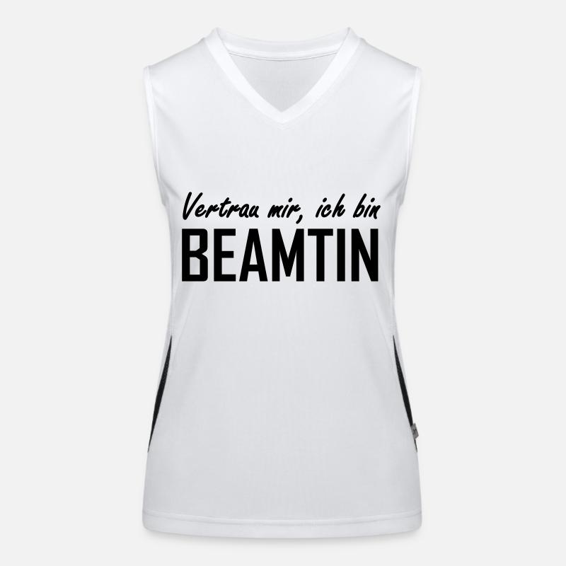 vertrau mir, ich bin beamtin Funktionelles Kontrast-Tank Top für Frauen