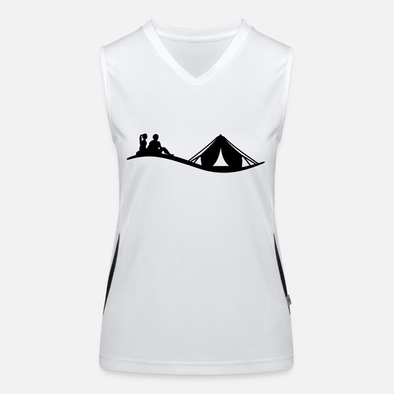 Freizeit - Camping Funktionelles Kontrast-Tank Top für Frauen