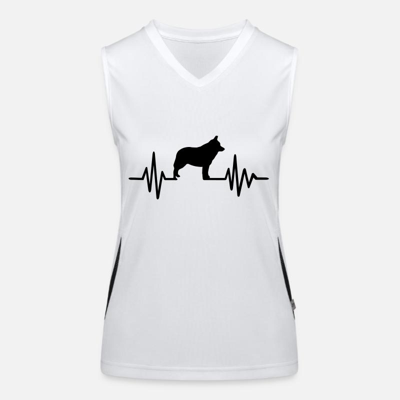 Schipperke Funktionelles Kontrast-Tank Top für Frauen