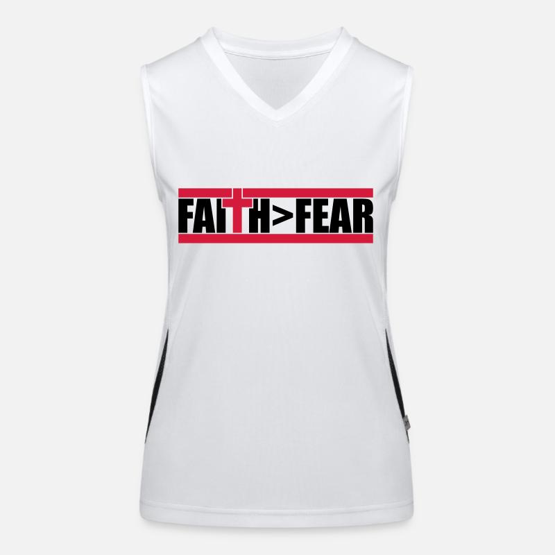 Gott Faith größer Funktionelles Kontrast-Tank Top für Frauen