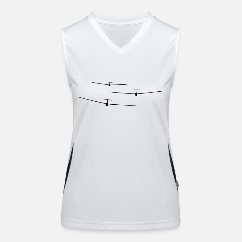 Glider Gliding Gliding Gliding Glider Women's Functional Contrast Tank Top