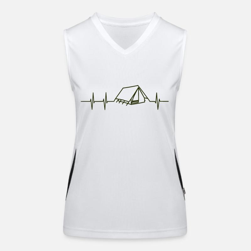 Fréquence cardiaque Camping Débardeur respirant contrasté Femme