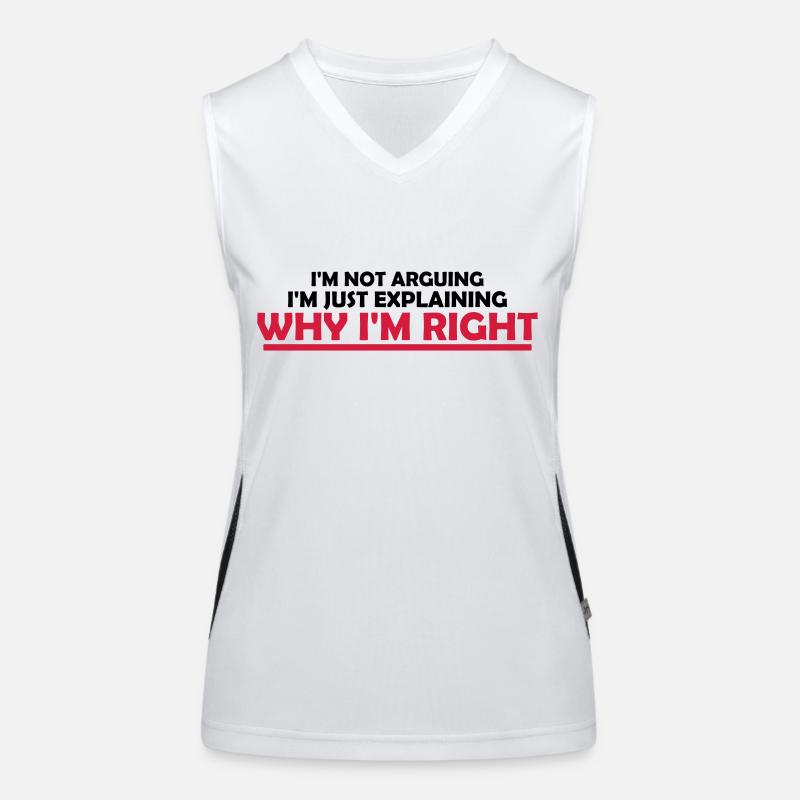 I m not arguing Women's Functional Contrast Tank Top