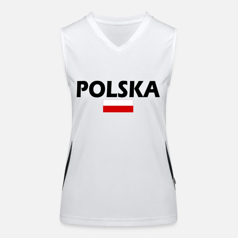 Polska Funktionelles Kontrast-Tank Top für Frauen