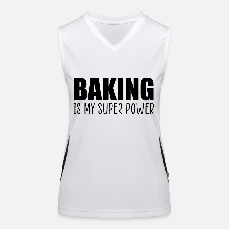 Baking is my super power Women's Functional Contrast Tank Top
