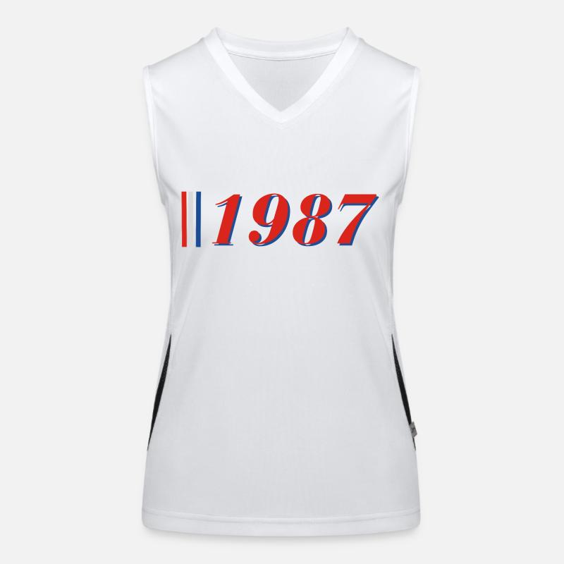 Year 1987 Women's Functional Contrast Tank Top