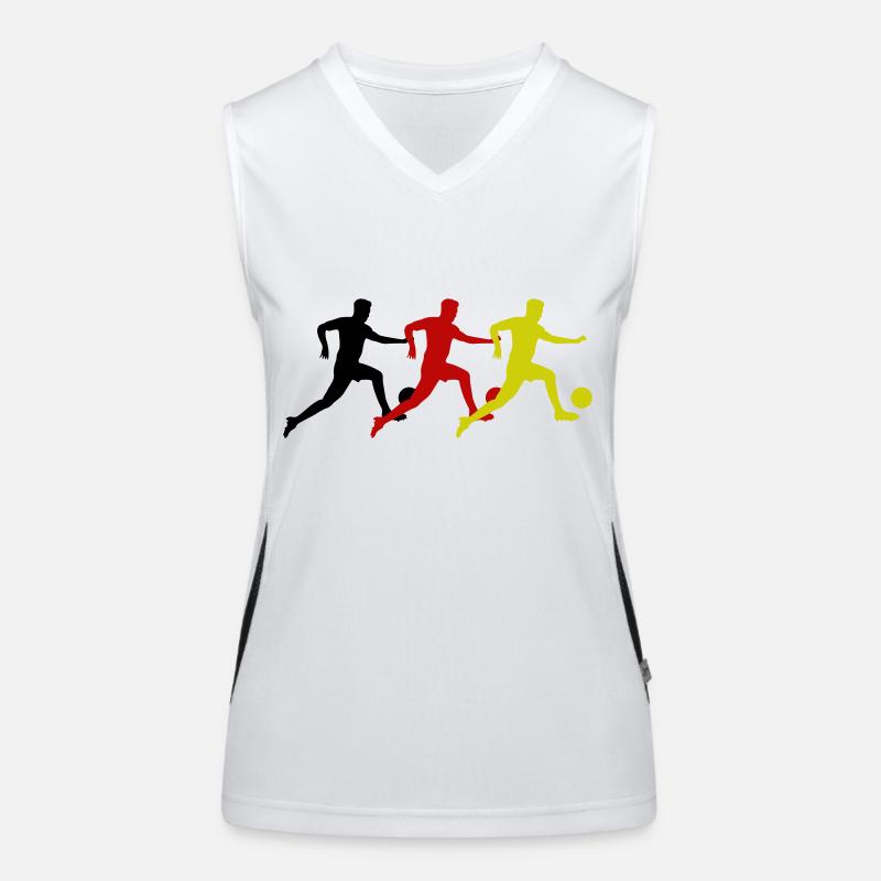 Football Player Germany Women's Functional Contrast Tank Top