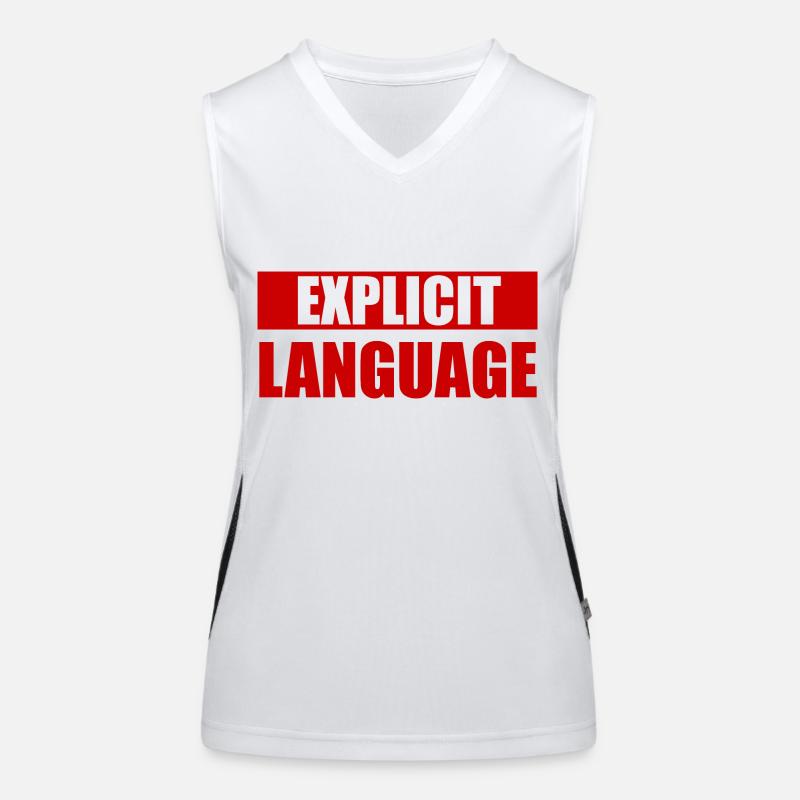 Coarse Language - Red Women's Functional Contrast Tank Top
