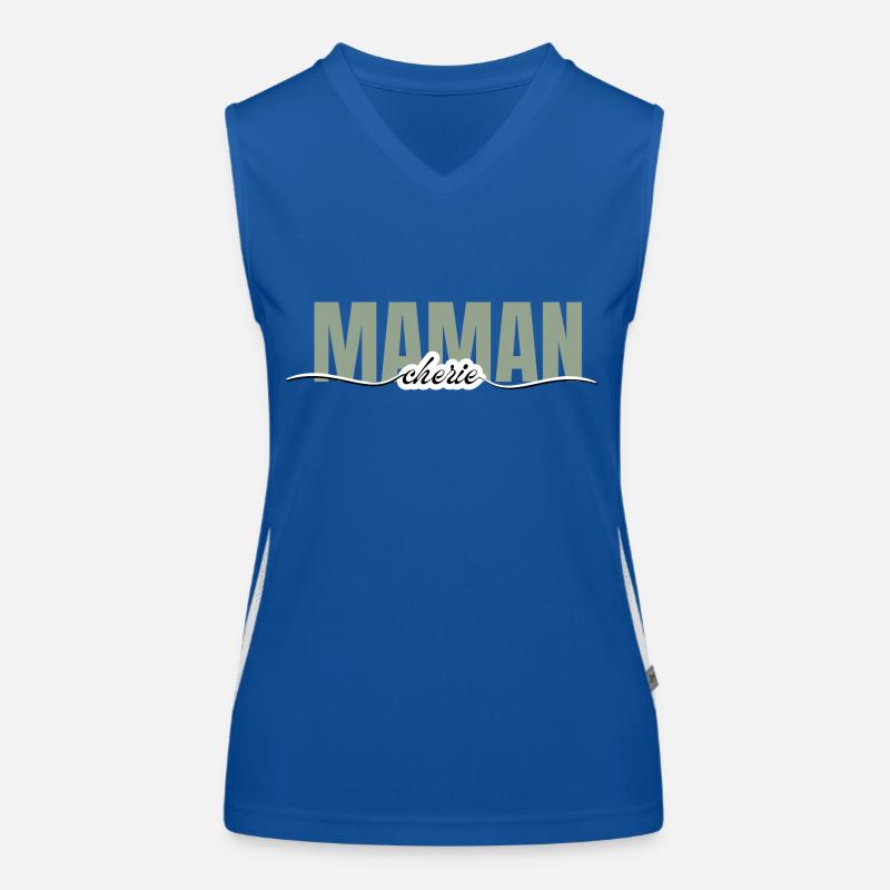Mama Liebling - Mama Geschenk Funktionelles Kontrast-Tank Top für Frauen