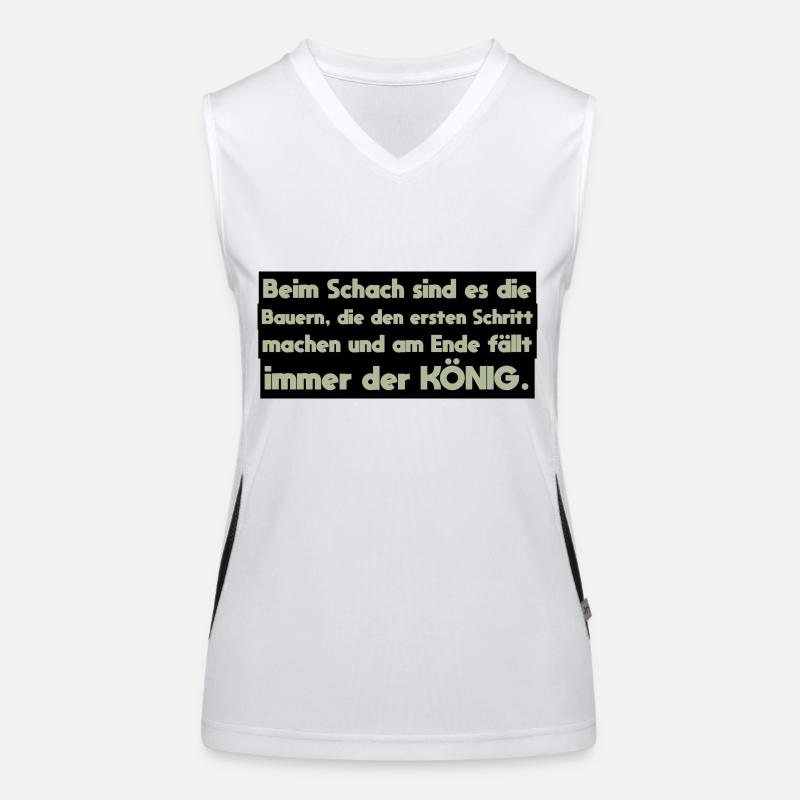 Bauer Spruch Funktionelles Kontrast-Tank Top für Frauen