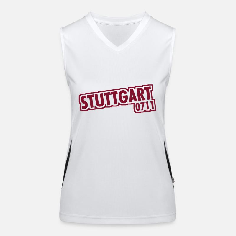 Stuttgart - 0711 - Area Code - Baden-Württemberg Women's Functional Contrast Tank Top