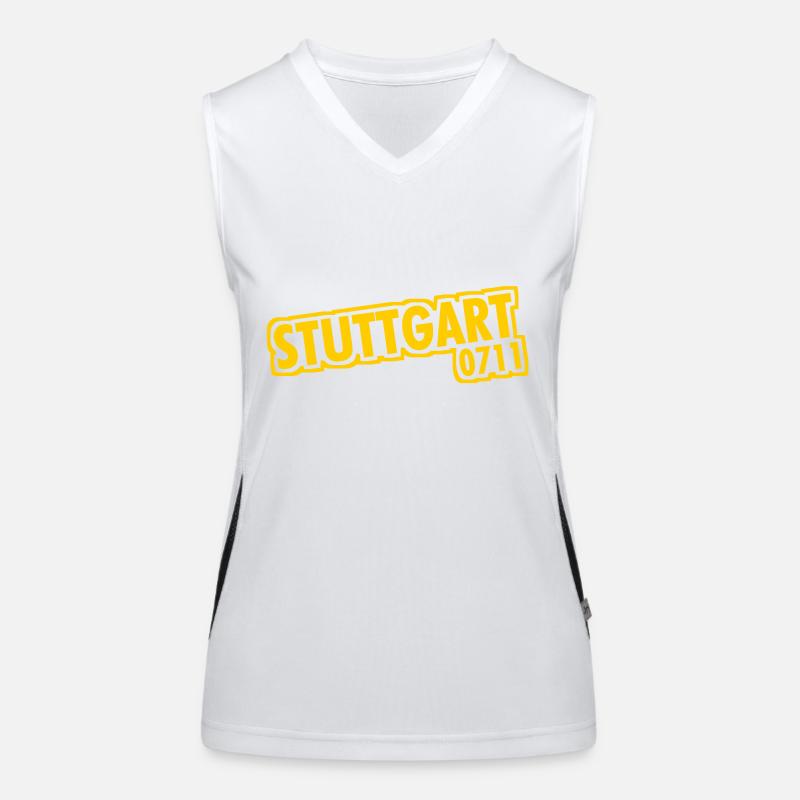 Stuttgart - 0711 - Area Code - Baden-Württemberg Women's Functional Contrast Tank Top
