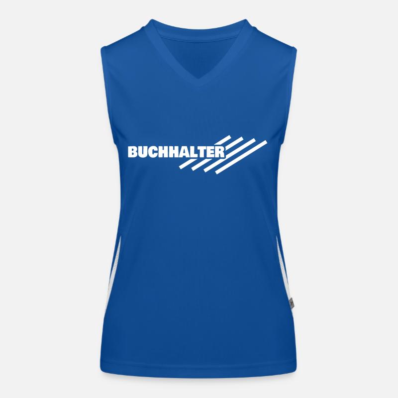 Buchhalter als Arbeitsplatz Funktionelles Kontrast-Tank Top für Frauen