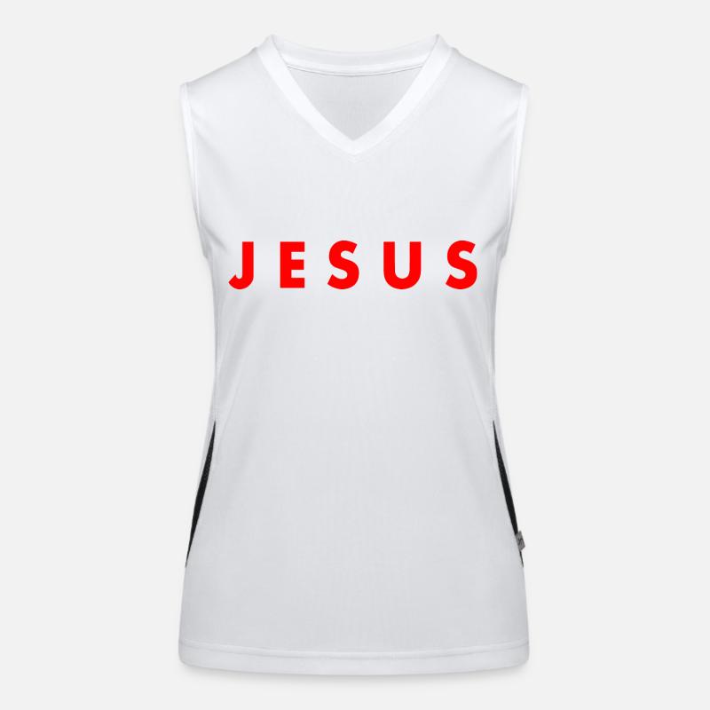 Jesus Funktionelles Kontrast-Tank Top für Frauen