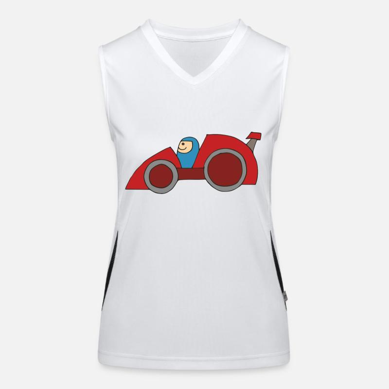 race car Women's Functional Contrast Tank Top